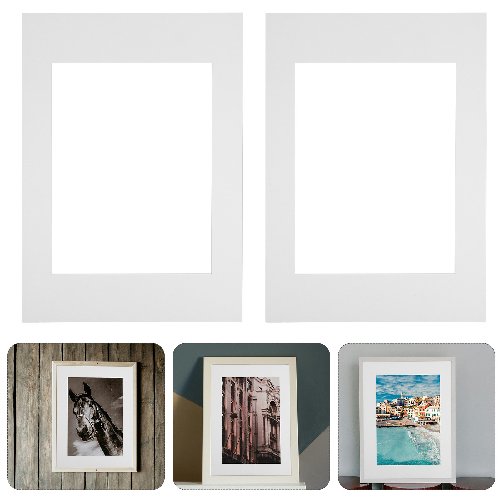 Art Craft Cardboard - 10 unidades de cartulina blanca para