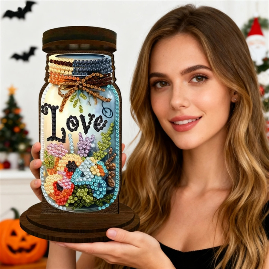 Portavelas con motivos de amor - Art Craft Kit reseña y precio